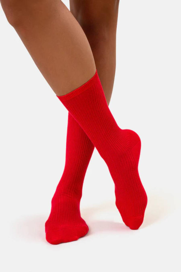 Classic Organic Socks Scarlet Red