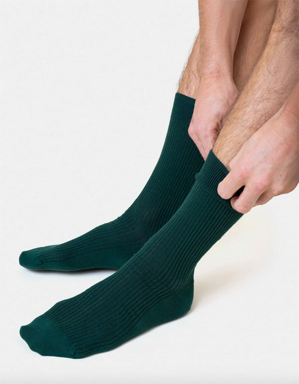 Classic Organic Socks Emerald Green