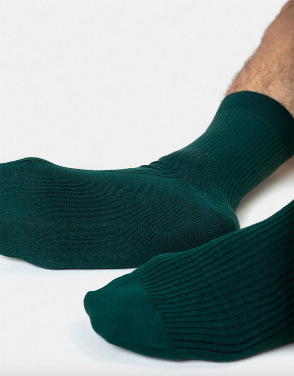 Classic Organic Socks Emerald Green