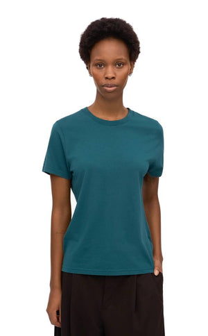 Woman Light Organic T-Shirt Ocean Green