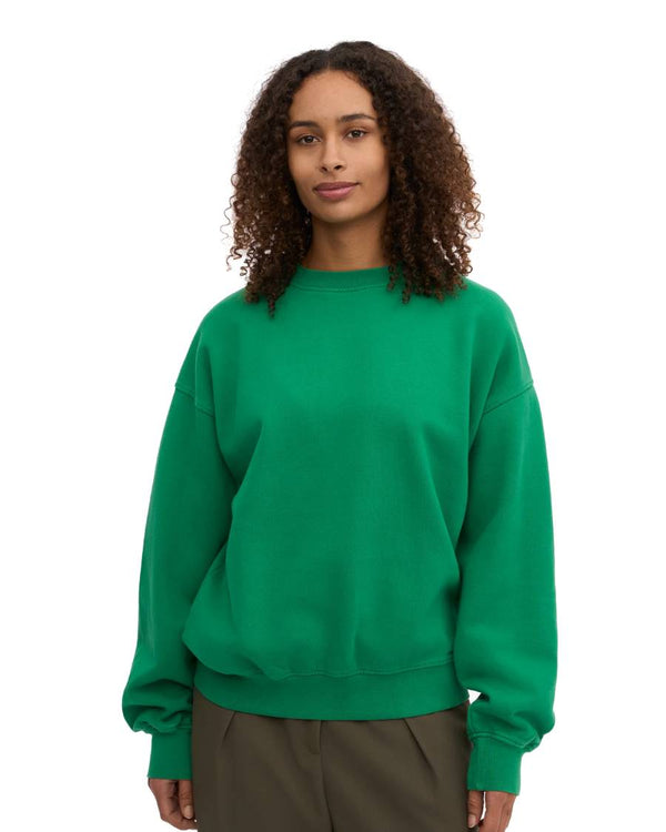 Organic Oversized Sweatshirt Kelly Green