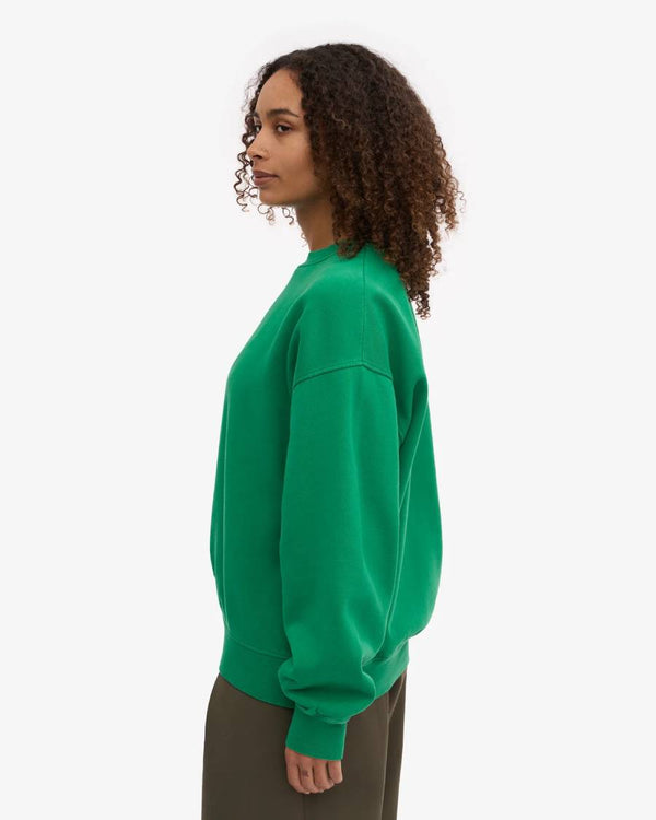Organic Oversized Sweatshirt Kelly Green