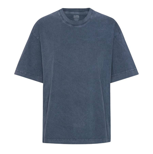Organic Oversized T-Shirt Neptune Blue