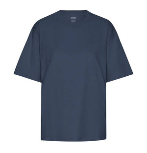 Organic Oversized T-Shirt Petrol Blue