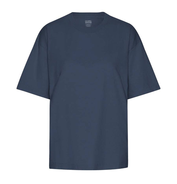 Organic Oversized T-Shirt Petrol Blue