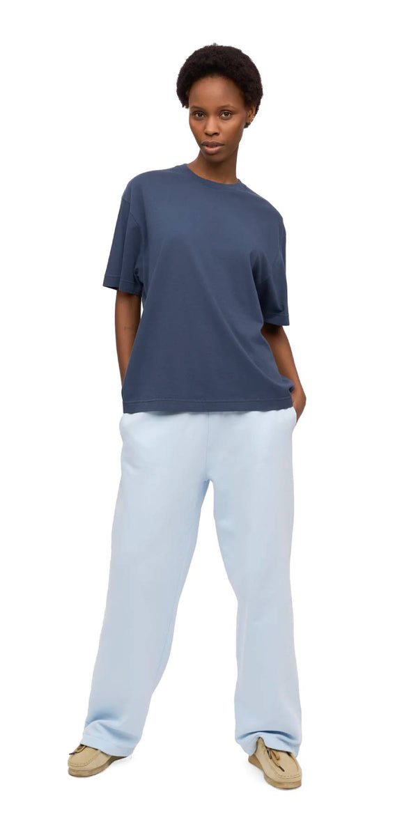 Organic Oversized T-Shirt Petrol Blue