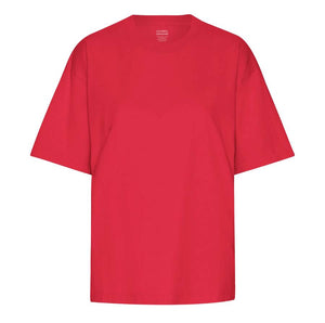 Organic Oversized T-Shirt Scarlet Red