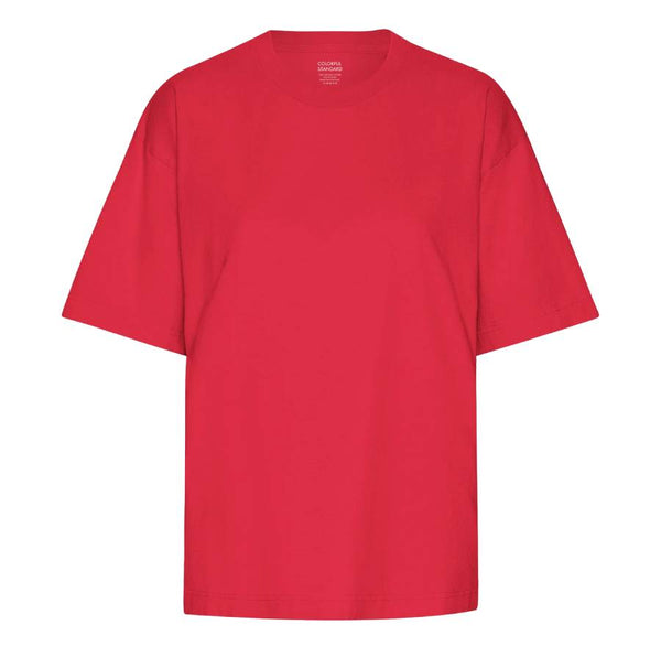 Organic Oversized T-Shirt Scarlet Red