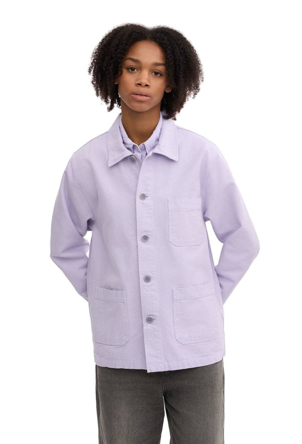 Womens Organic Workwear Jacket Soft Lavender