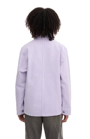 Womens Organic Workwear Jacket Soft Lavender