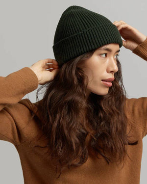 Merino Wool Beanie Faded Pink