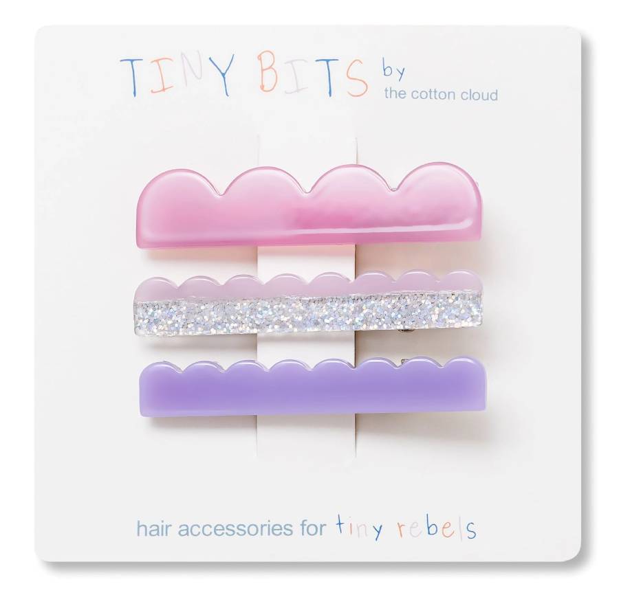 Set mit 3 Haarspangen Waves Cake