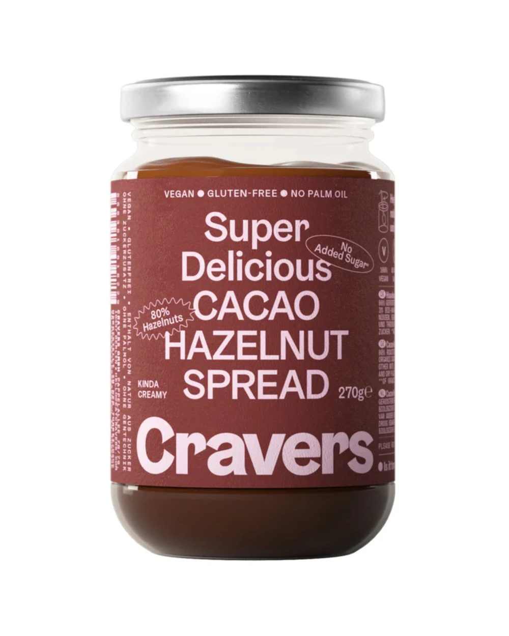 CRAVERS Super Delicious Cacao Hazelnut Spread - 270g