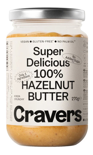 CRAVERS Super Delicious 100% Hazelnut Butter - 270g