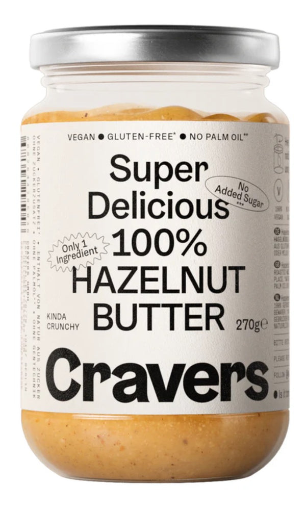 CRAVERS Super Delicious 100% Hazelnut Butter - 270g