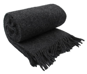 Wolldecke Basic Anthrazit