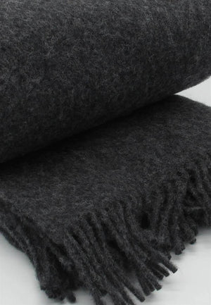 Wolldecke Basic Anthrazit