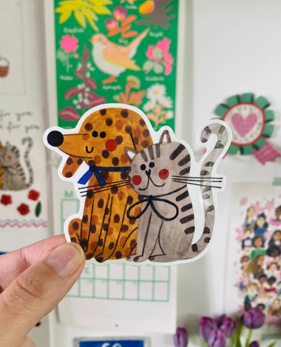 Cat&Dog Sticker