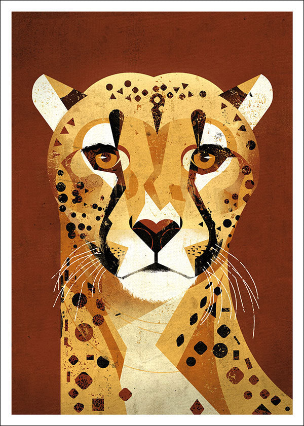 Cheetah Postkarte