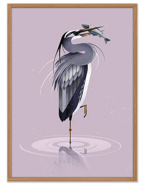 Grey Heron Poster (50 x 70cm)
