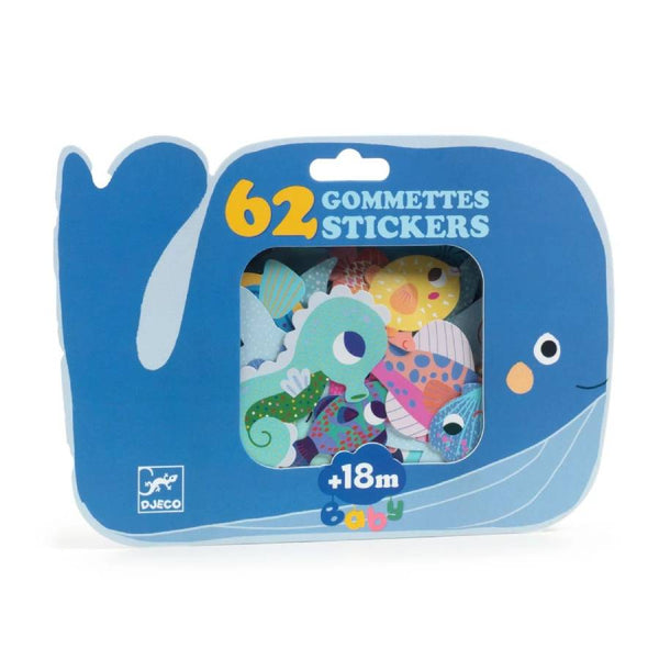 Djeco Sticker 18+: Meerestiere