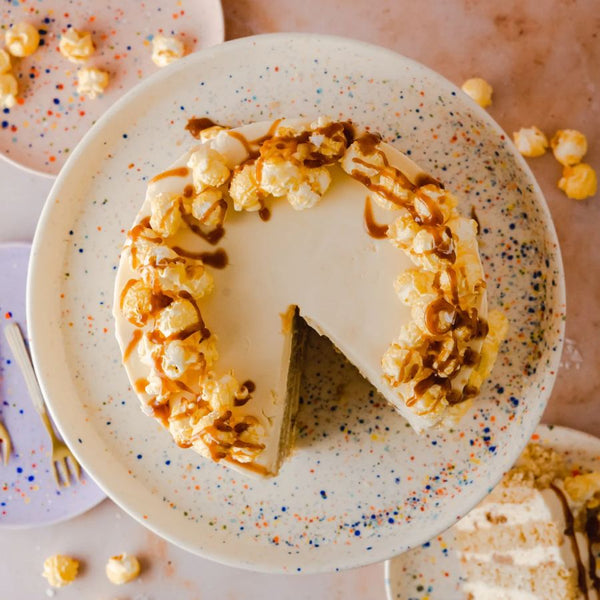 New Party Cake Plate White