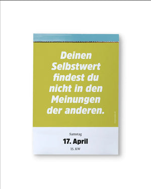 Ein guter Plan - Abreißkalender Halbwegs entspannt durch 2027