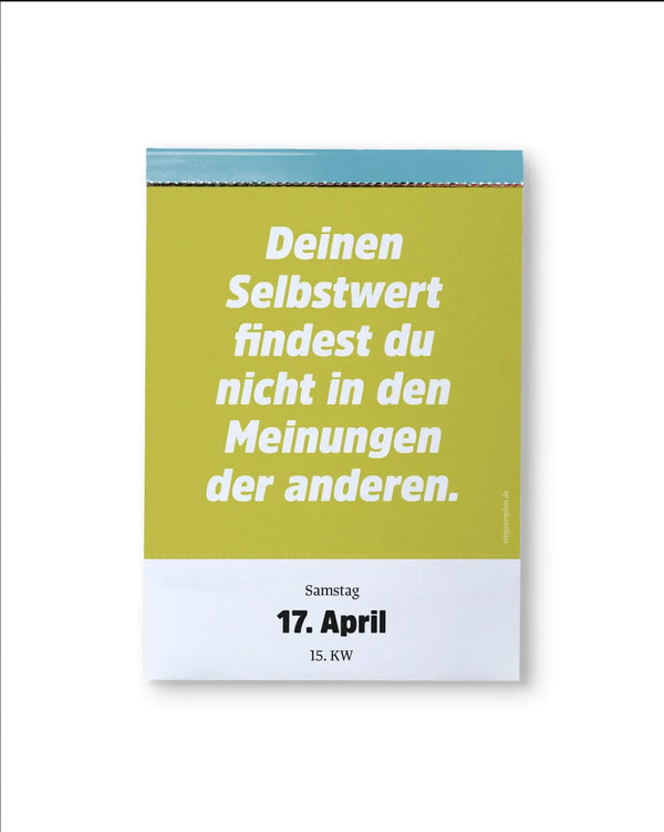 Ein guter Plan - Abreißkalender Halbwegs entspannt durch 2027