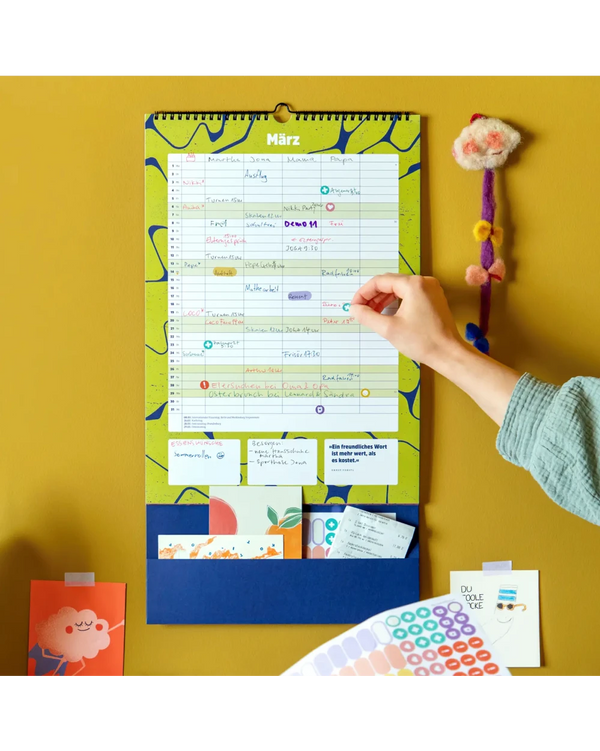 Ein guter Plan - Familienkalender Halbwegs entspannt durch 2027 mit der Familie