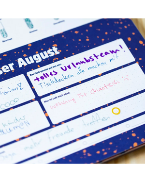 Ein guter Plan - Familienkalender Halbwegs entspannt durch 2027 mit der Familie