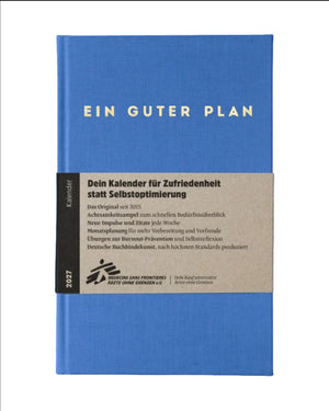 Ein guter Plan Terminkalender 2027 - Himmelblau