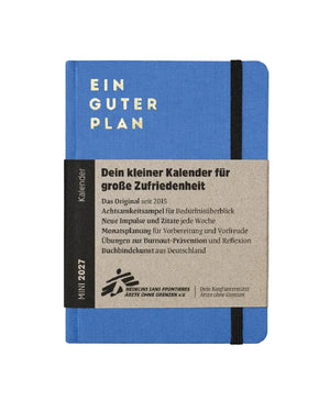 Ein guter Plan Terminkalender Mini 2027 - Himmelblau