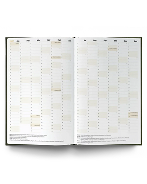 Ein guter Plan Terminkalender 2027 - Seegrün
