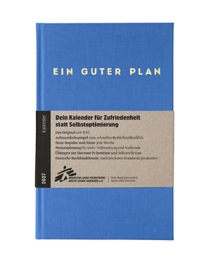 Ein guter Plan Terminkalender 2027 - Himmelblau