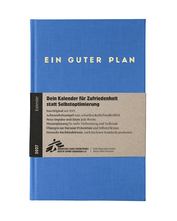 Ein guter Plan Terminkalender 2027 - Himmelblau