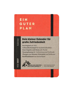 Ein guter Plan Terminkalender Mini 2027 - Koralle