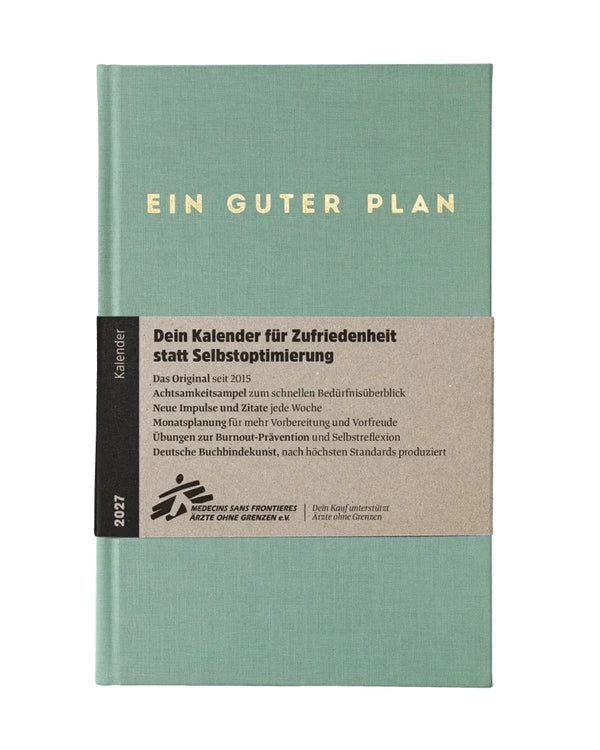 Ein guter Plan Terminkalender 2027 - Seegrün