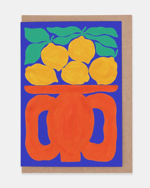 Evermade Lemon Bowl Greetings Klappkarte