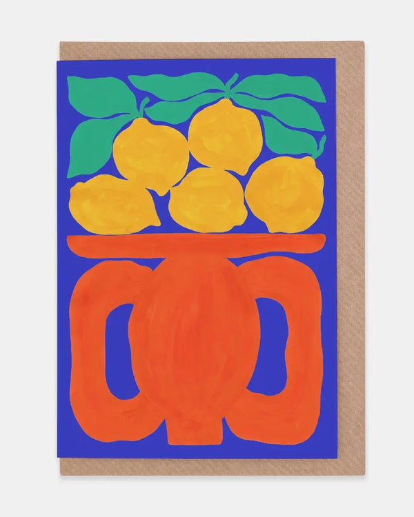 Evermade Lemon Bowl Greetings Klappkarte