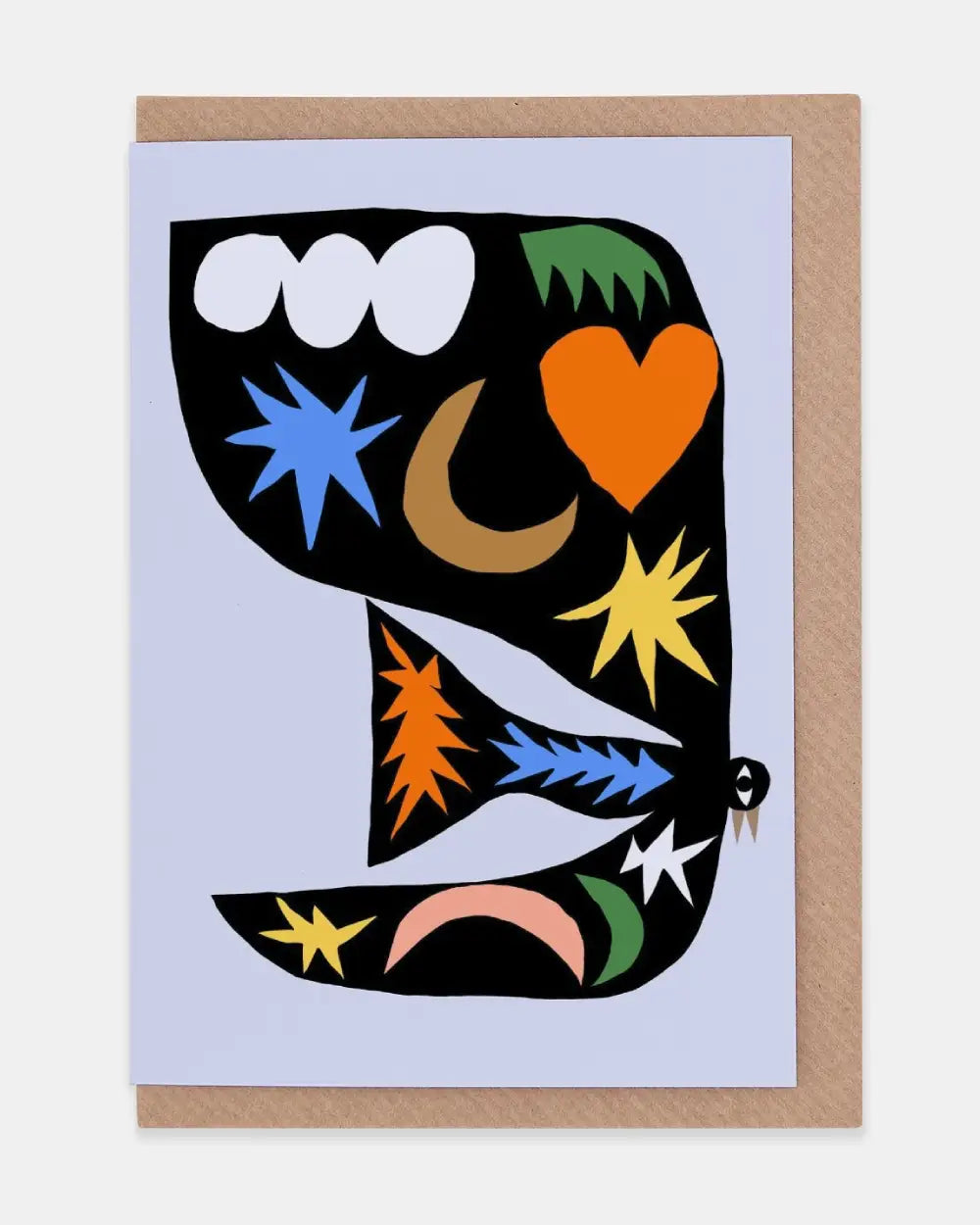 Shapes Bird Klappkarte