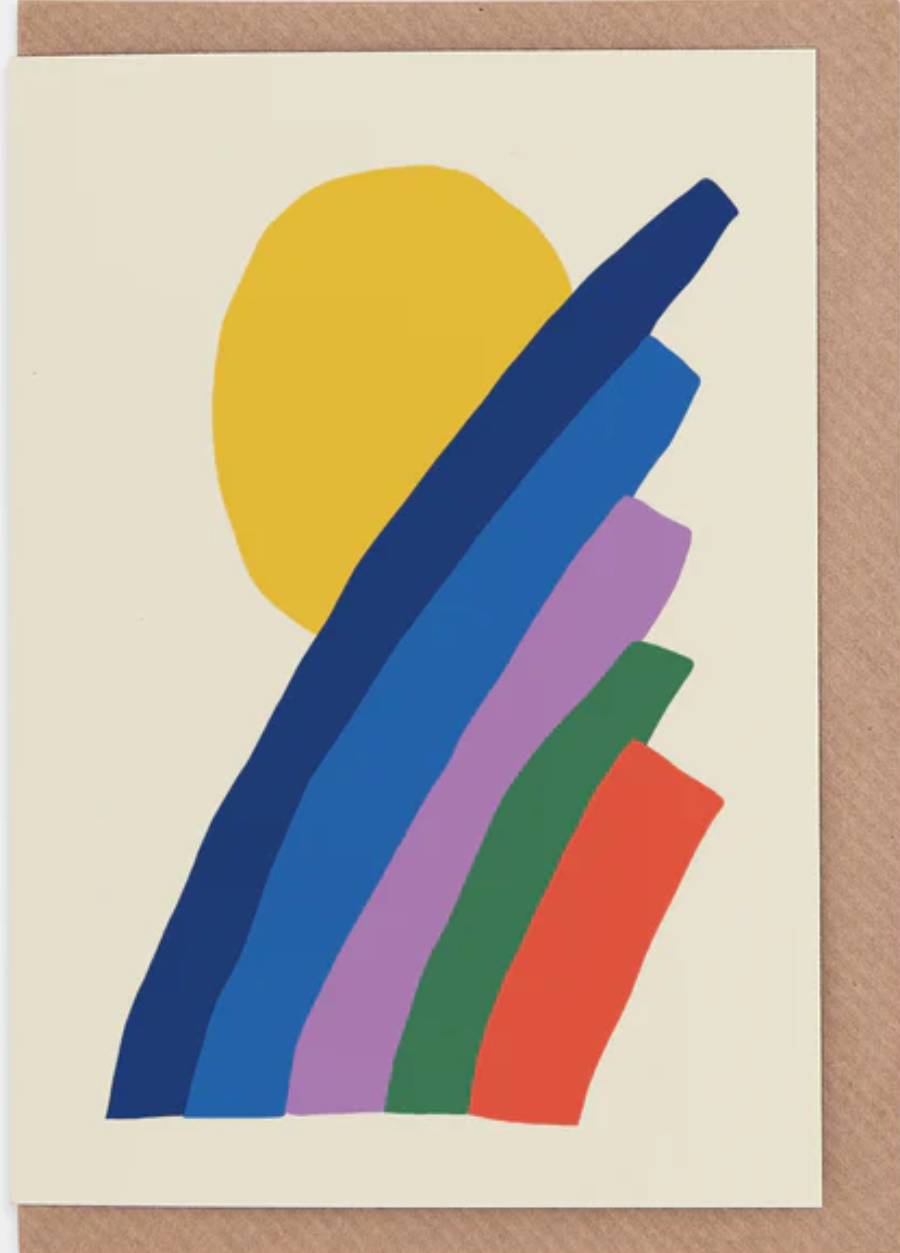 Sunny Rainbow Greetings Klappkarte