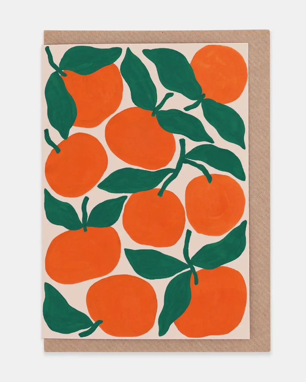 Tangerines Klappkarte