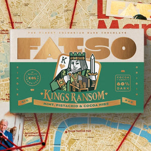 KING'S RANSOM Schokolade mit Minze, Pistazien und Kakaonibs (150g)
