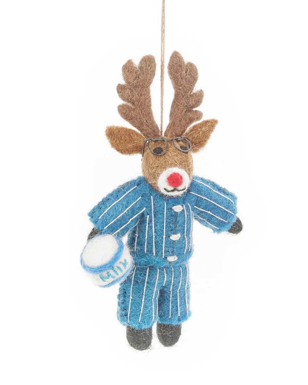 Christmas Pyjama Rudolph Filzanhänger