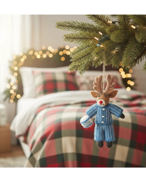 Christmas Pyjama Rudolph Filzanhänger