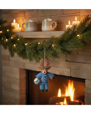 Christmas Pyjama Rudolph Filzanhänger