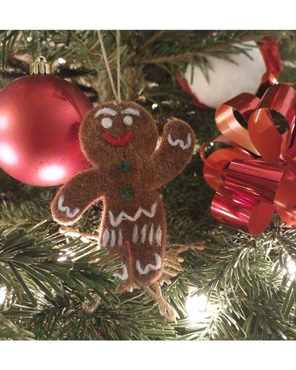 Gingerbreadman Filzanhänger