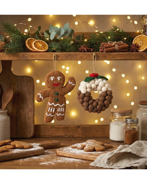 Gingerbreadman Filzanhänger