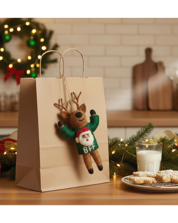 Reindeer BFF Filzanhänger