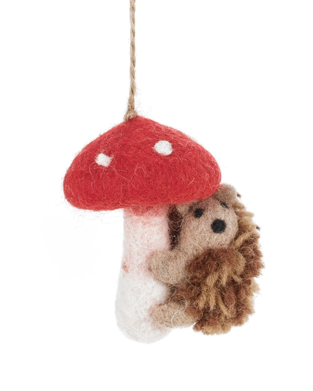 Toadstool Hedgehog Filzanhänger